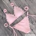AMOFINY Women's Fashion Swimwear Sexy Push-Up Padded Bra Beach Halter Bikini Set Swimsuit Pink B07NL6L8NY